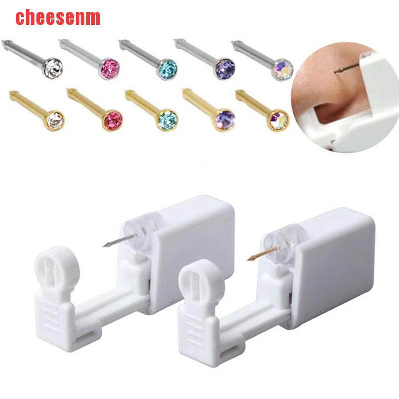 [Hàng mới về] Bộ dụng cụ xỏ khuyên tai có khuyên xỏ an toàn