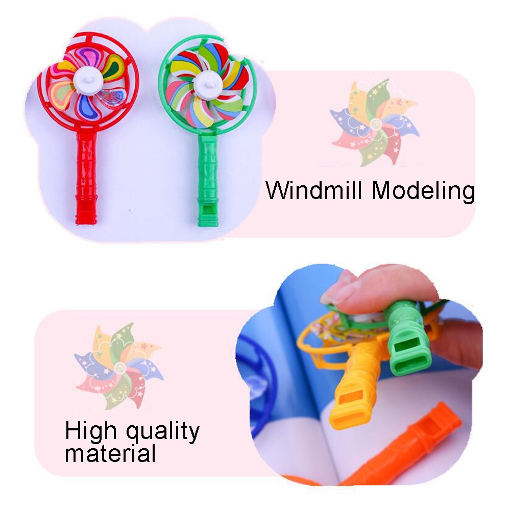 Set 5 Đồ Chơi Nhạc Cụ Hình Cối Xay Gió Nhiều Màu Sắc Dành Cho Trẻ Em