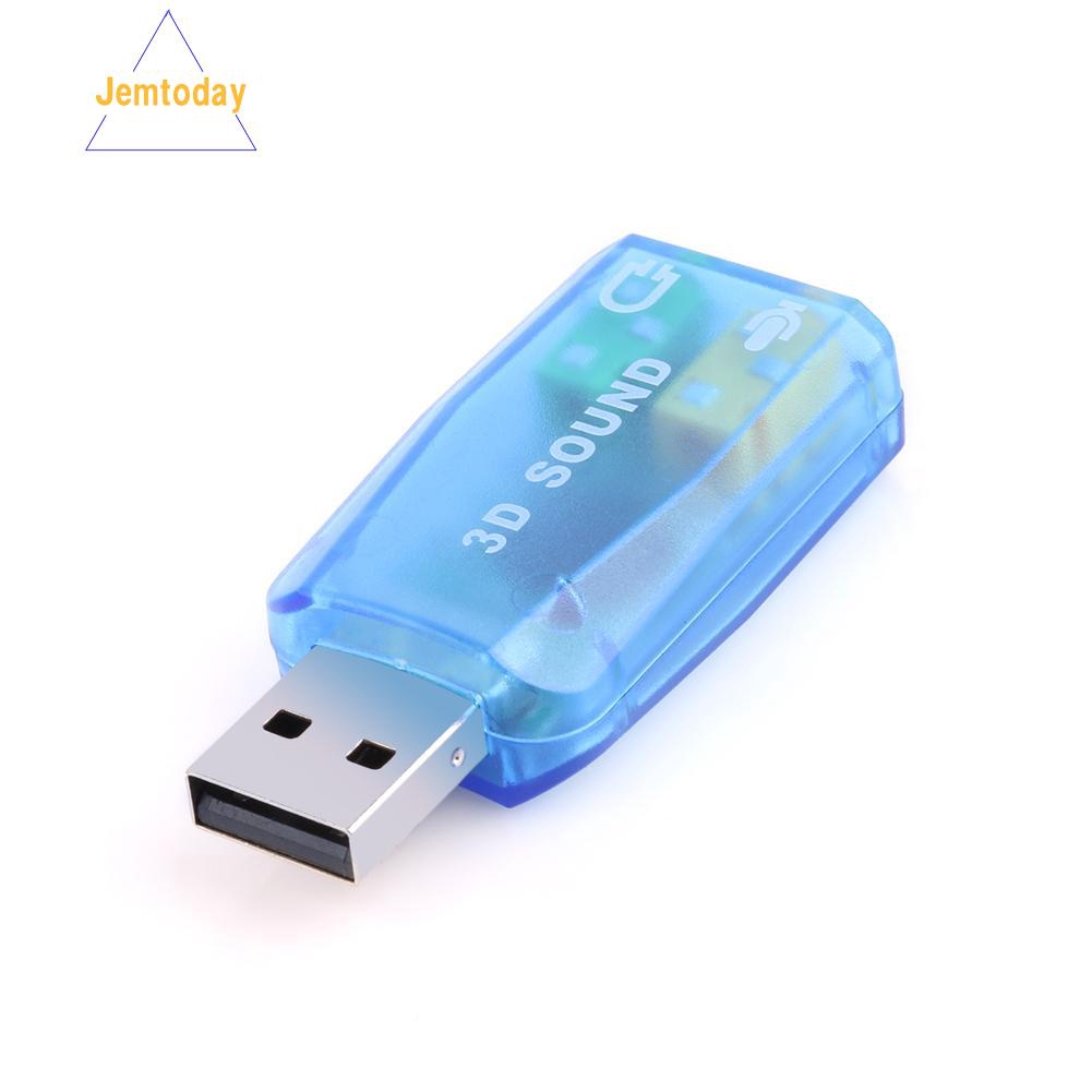 ✿Jemtoday✿External USB Sound Card 3D Audio Headset Microphone Adapter for PC Desktop | BigBuy360 - bigbuy360.vn