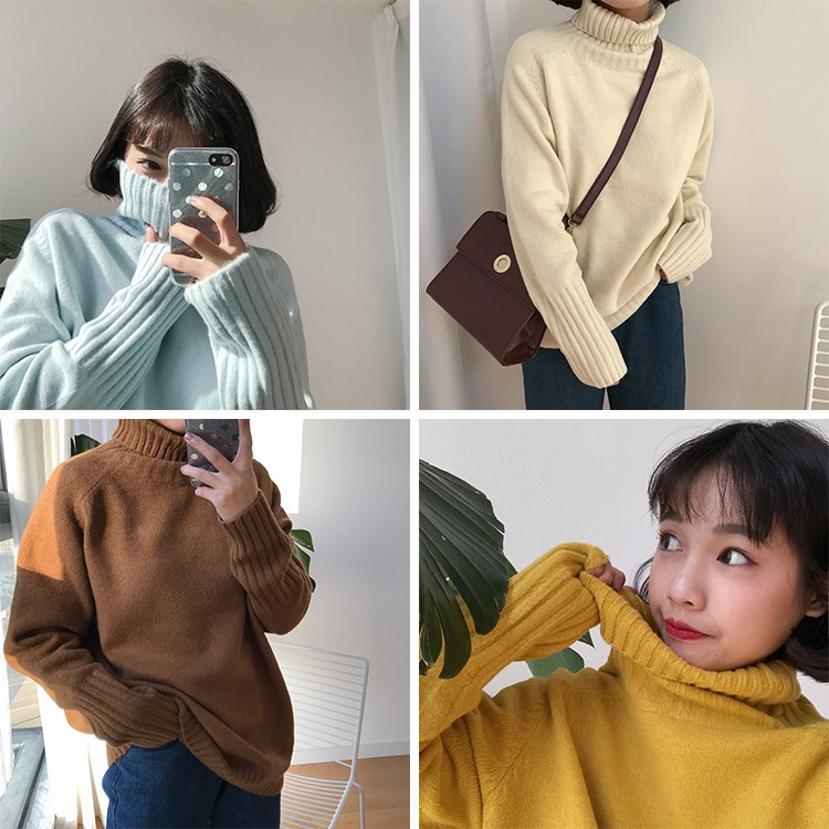 [Order] Áo len cổ lọ Hàn Quốc Ulzzang AL119