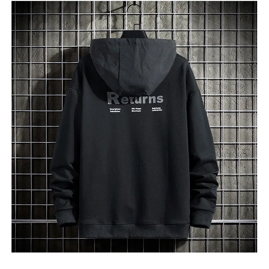 Áo hoodie nam bằng nhung size lớn 8xl 50-150kg phong cách thể thao