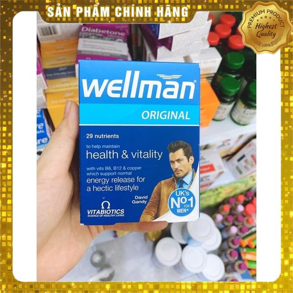 Viên uống Wellman Vitabiotics bổ sung năng lượng cho nam giới
