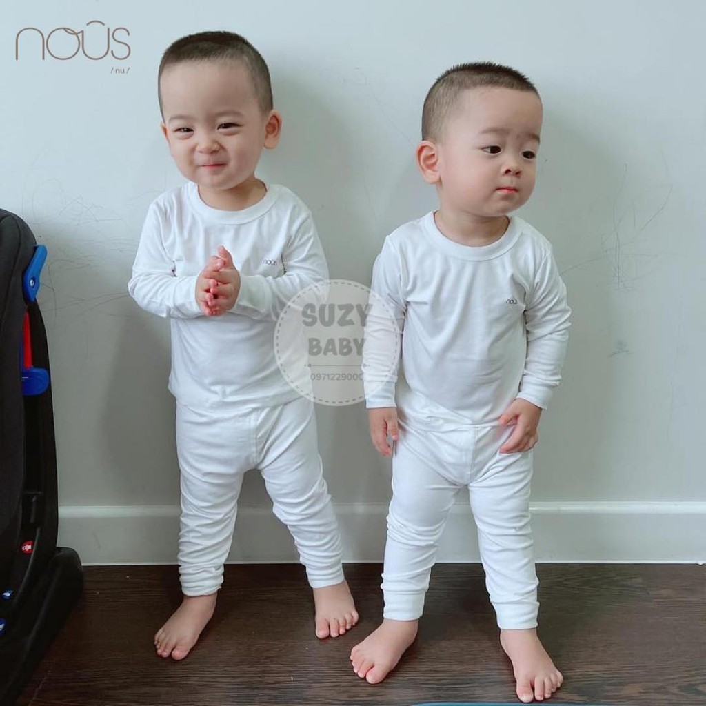 Bộ quần áo dài tay Nous - Bộ cài vai dài tay Nous