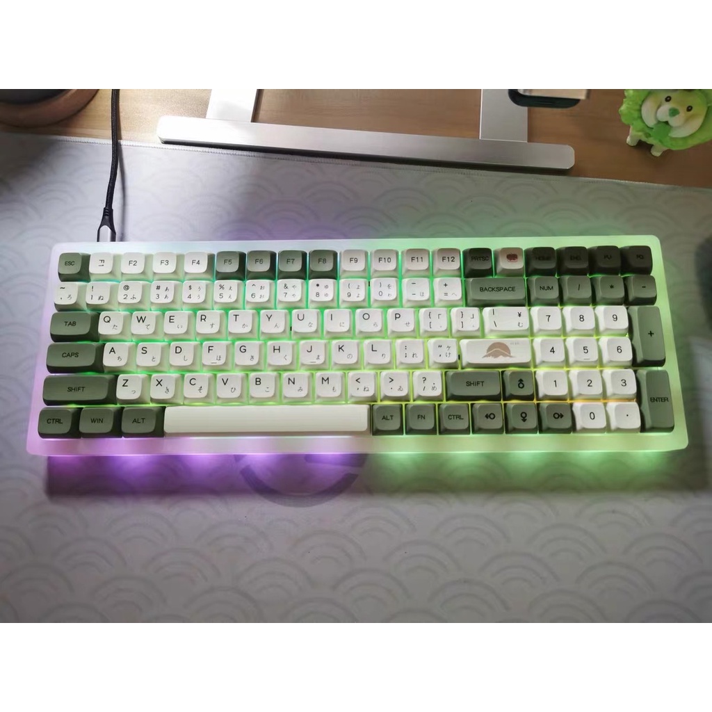Keycap bàn phím phong cách đồ ăn siêu cute Dry Martini XDA cao độ PBT 124 phím