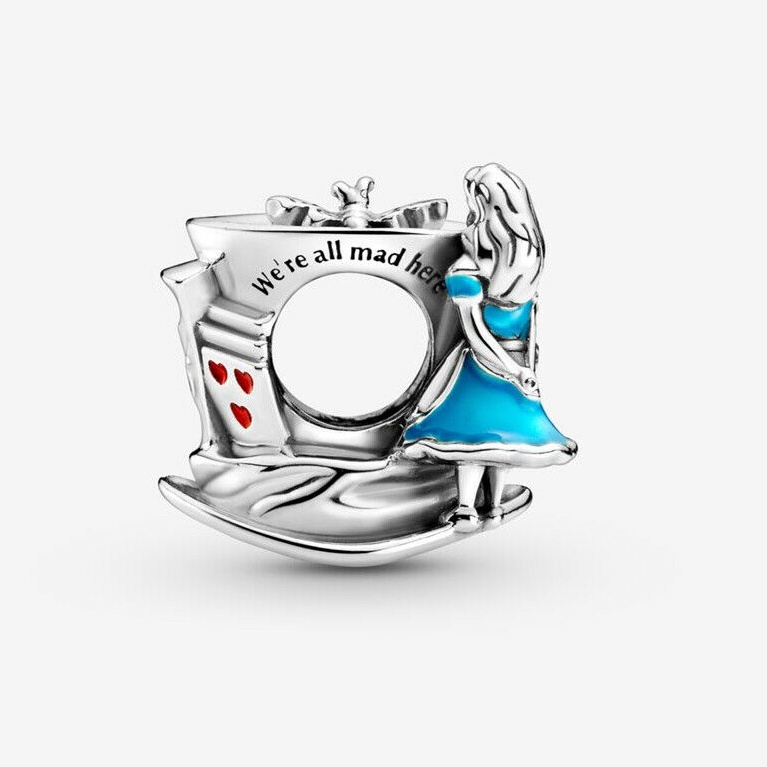 Mặt Dây Chuyền Mạ Bạc S925 Hình Alice in Wonderland