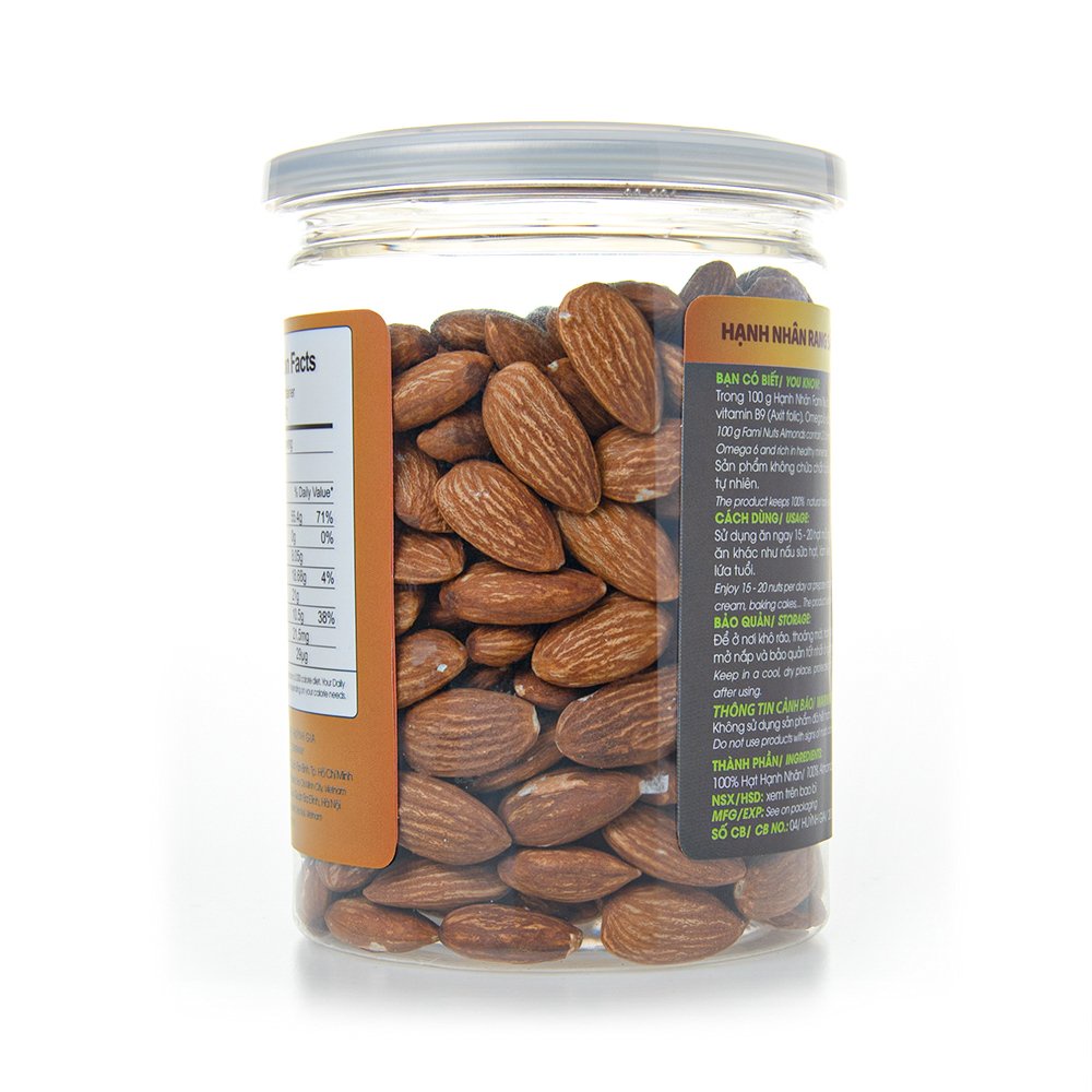 500gr Nhân Hạnh nhân Mỹ đã tách vỏ nguyên vị
