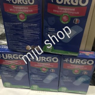 Băng dán cá nhân Urgo trong suốt (hộp 100 miếng)