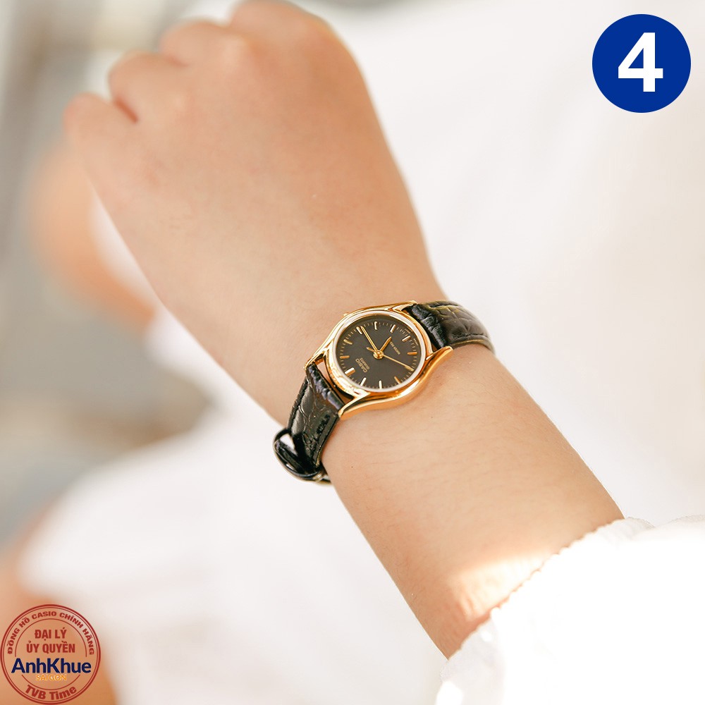 Đồng hồ nữ dây da Casio chính hãng Anh Khuê LTP-1094 Series (23mm)