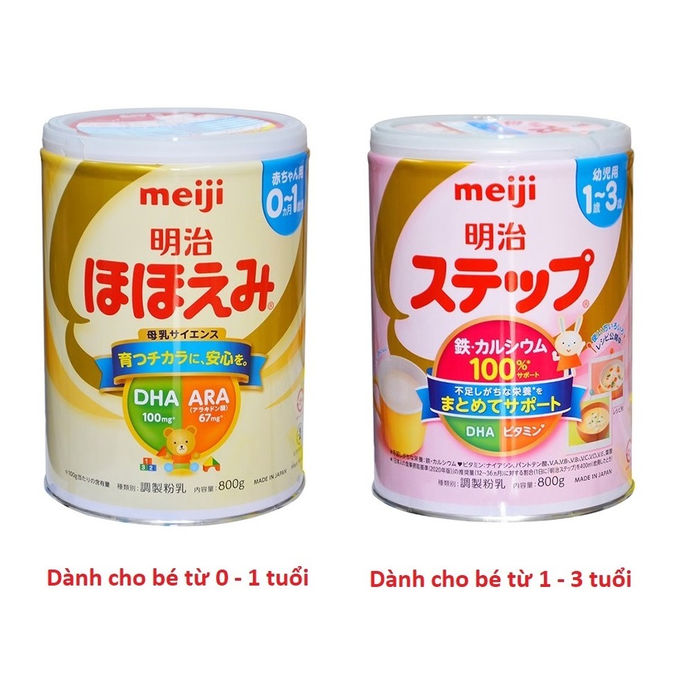 Sữa Bột MEIJI Nhập Khẩu Nội Địa Nhật Bản - Hộp 800g