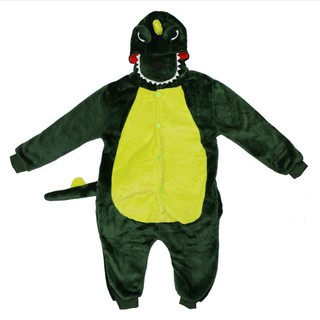 Bộ Đồ hình thú Khủng Long xanh Pijama dành Cho Người Lớn và Trẻ Em Hoạt Hình Cosplay