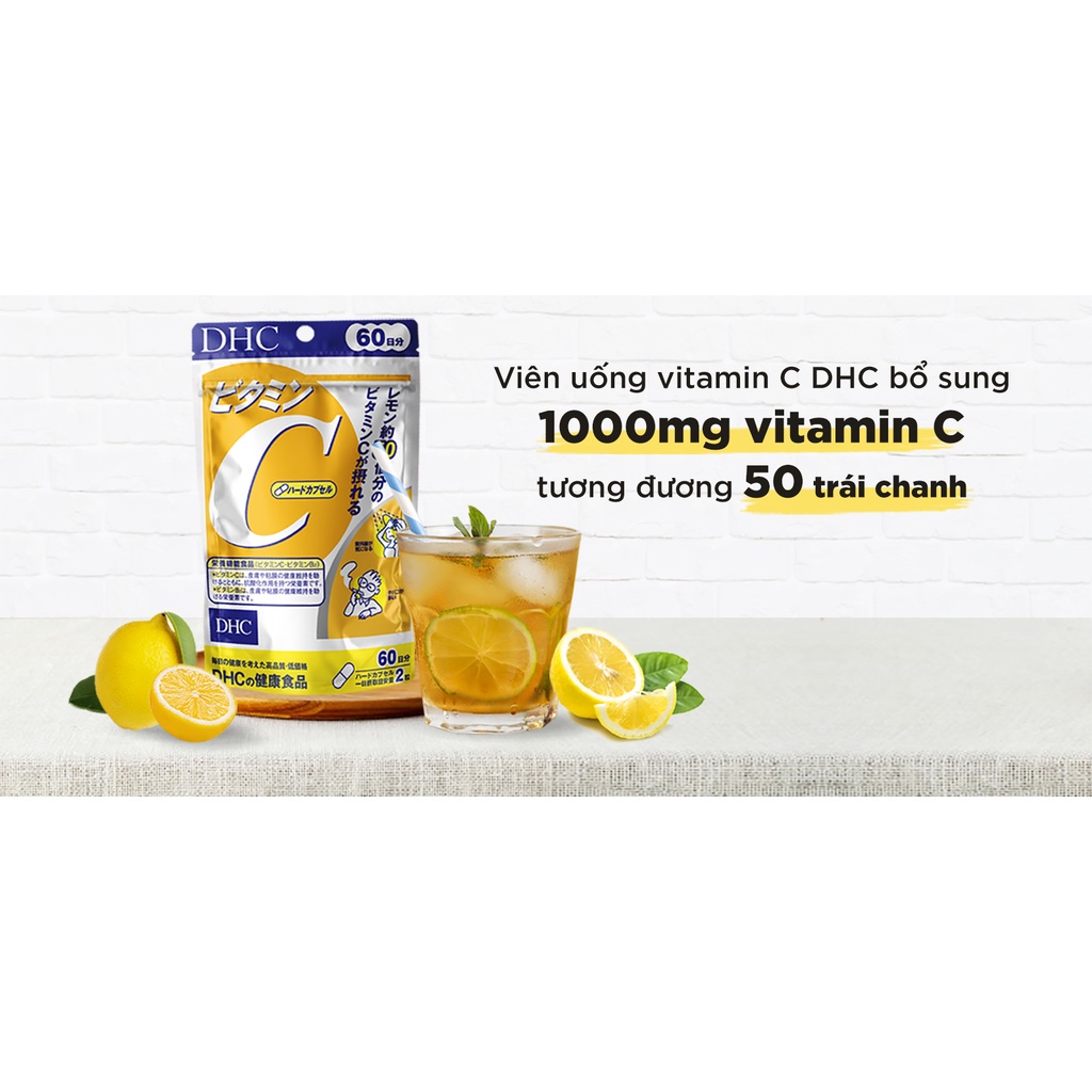 Combo Viên uống DHC Ngừa mụn Mờ thâm  DHC Kẽm & Vitamin C