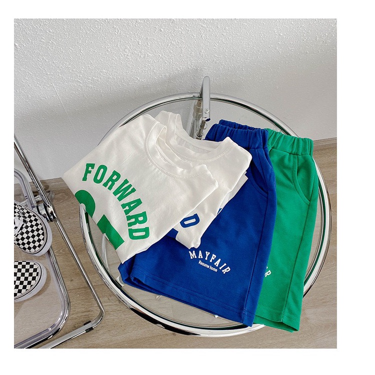 Set bộ cho bé trai 07 kiểu dáng thể thao ngắn tay quần đùi chất cotton co giãn thoáng mát 8 -20kg