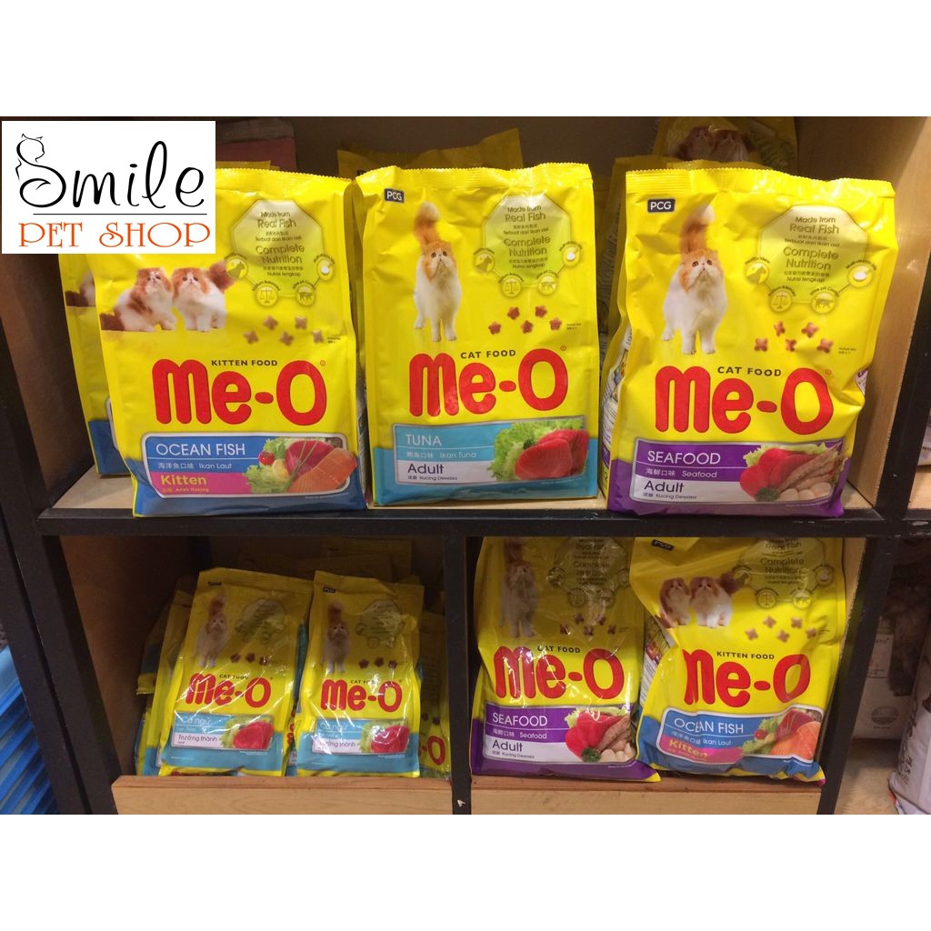Thức ăn hạt khô Me-O cho mèo lớn các vị 350gr - Smile Pet Shop