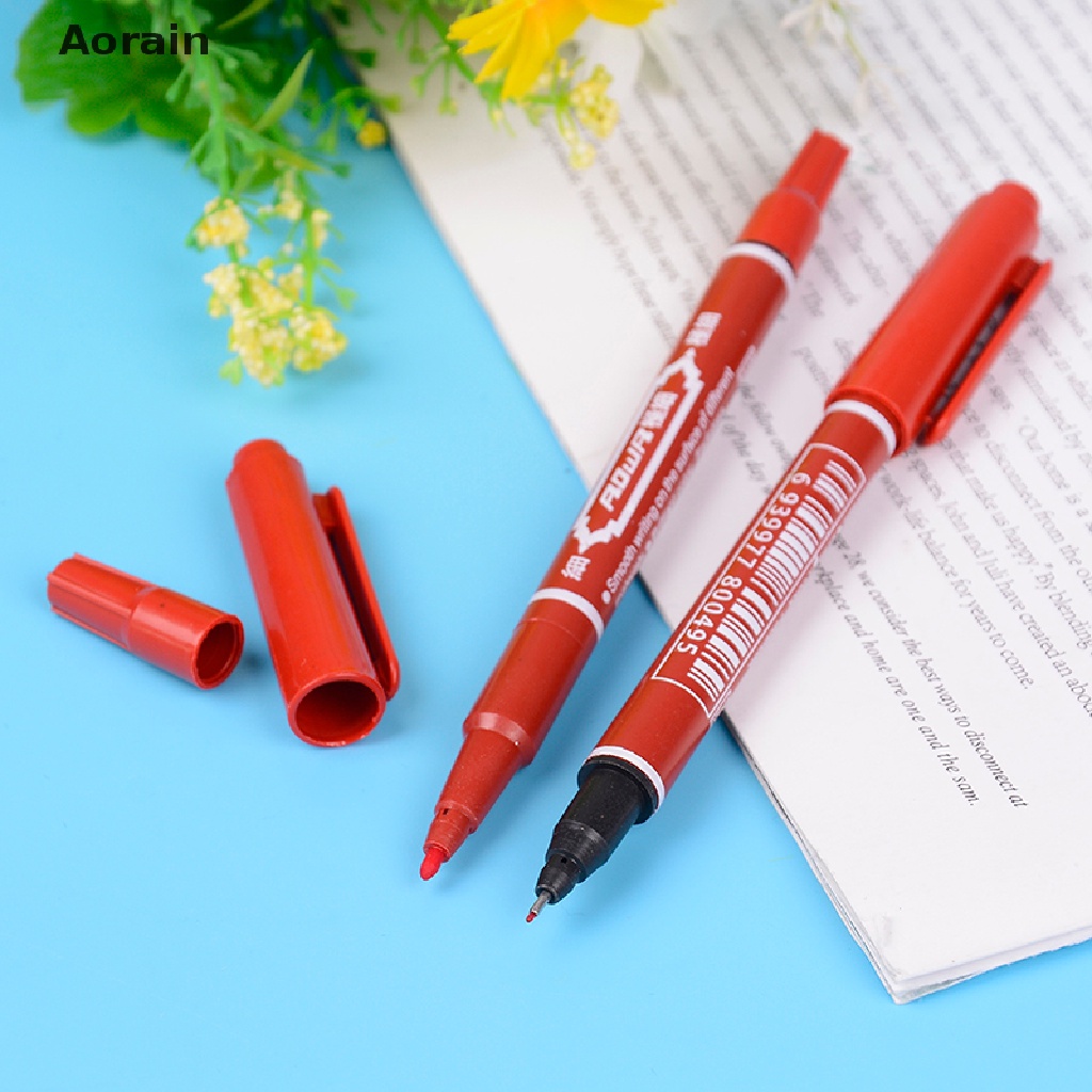 Bút Đánh Dấu Hai Đầu 3 Màu Tùy Chọn Tiện Dụng