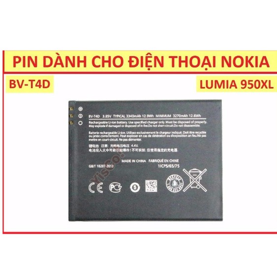 Pin Microsoft Lumia 950 XL 3340mAh xịn - BH 6 tháng