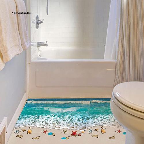 Miếng dán tường trang trí 3D chủ đề biển