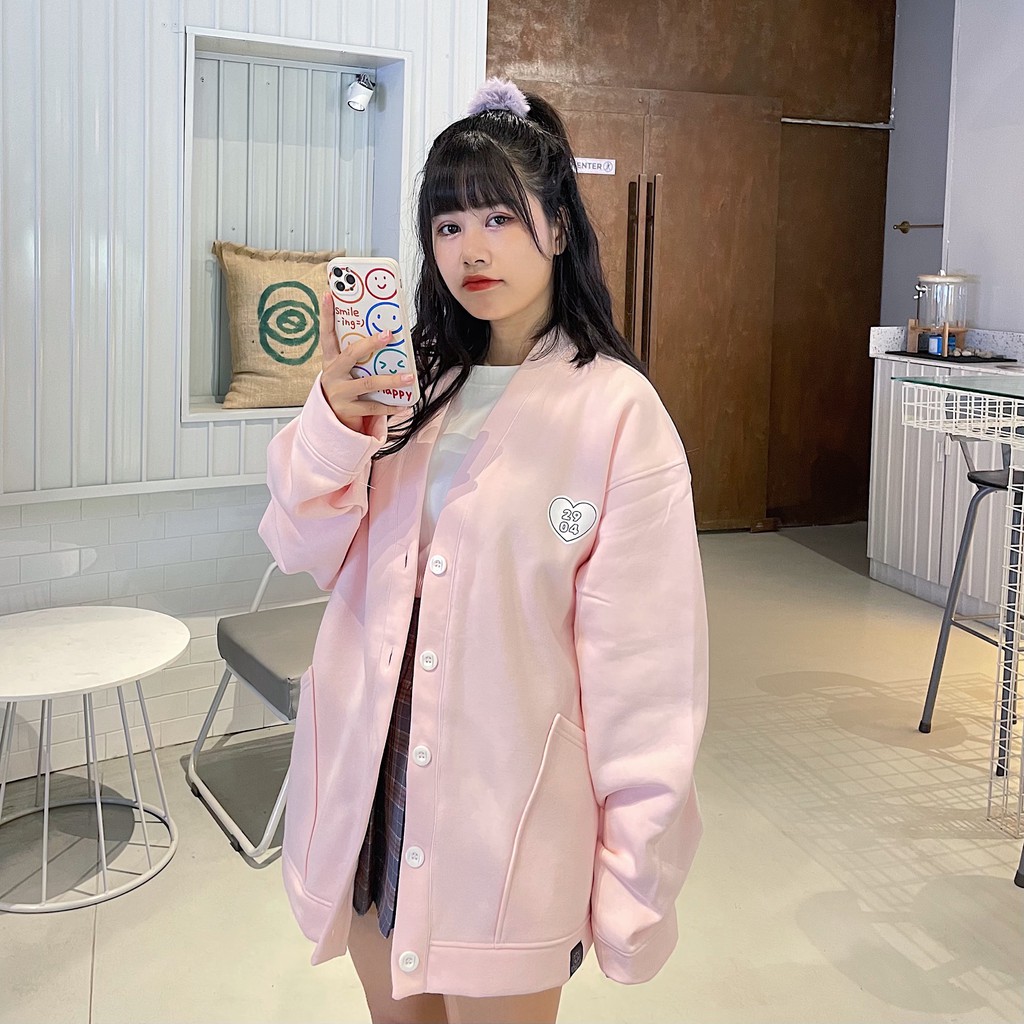 Áo Khoác Local brand - Cardigan 2904 Dragonbyboi nỉ bông cao cấp