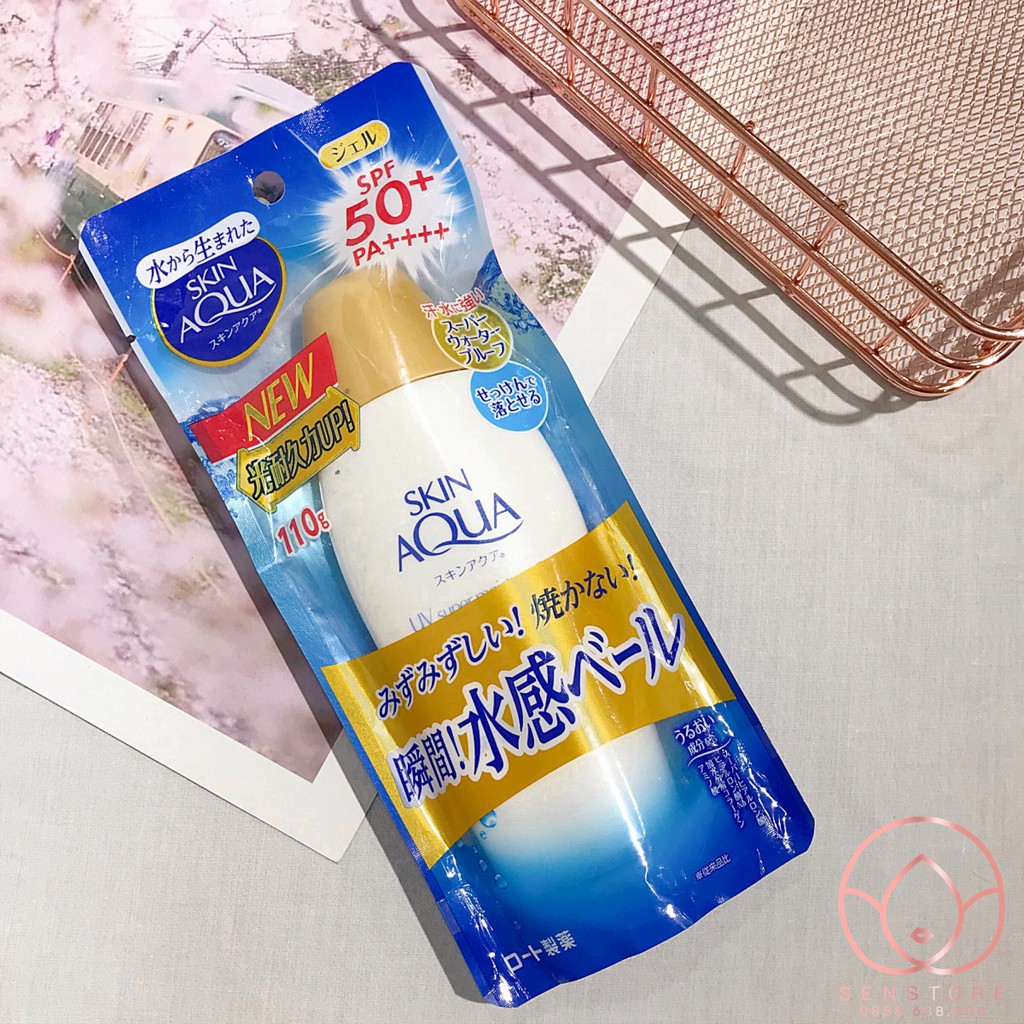 KEM CHỐNG NẮNG SKIN AQUA UV MOISTURE GEL SPF35 PA+++ 110G (NẮP TRẮNG) |  Shopee Việt Nam