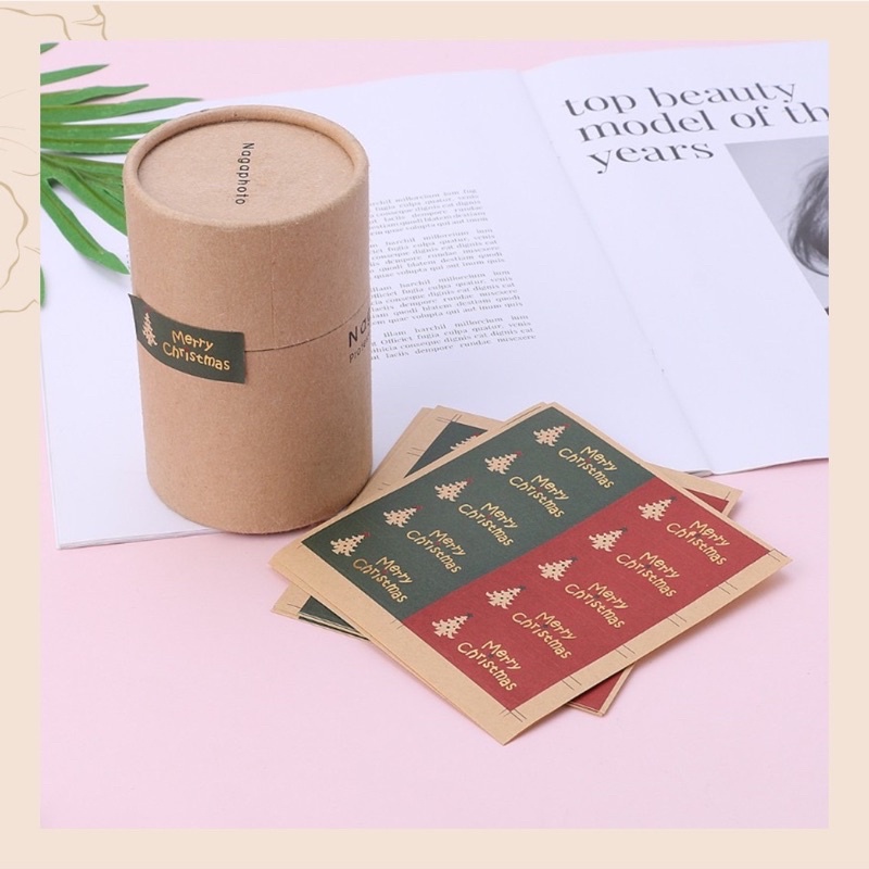 Miếng dán sticker Merry christmas chúc mừng giáng sinh