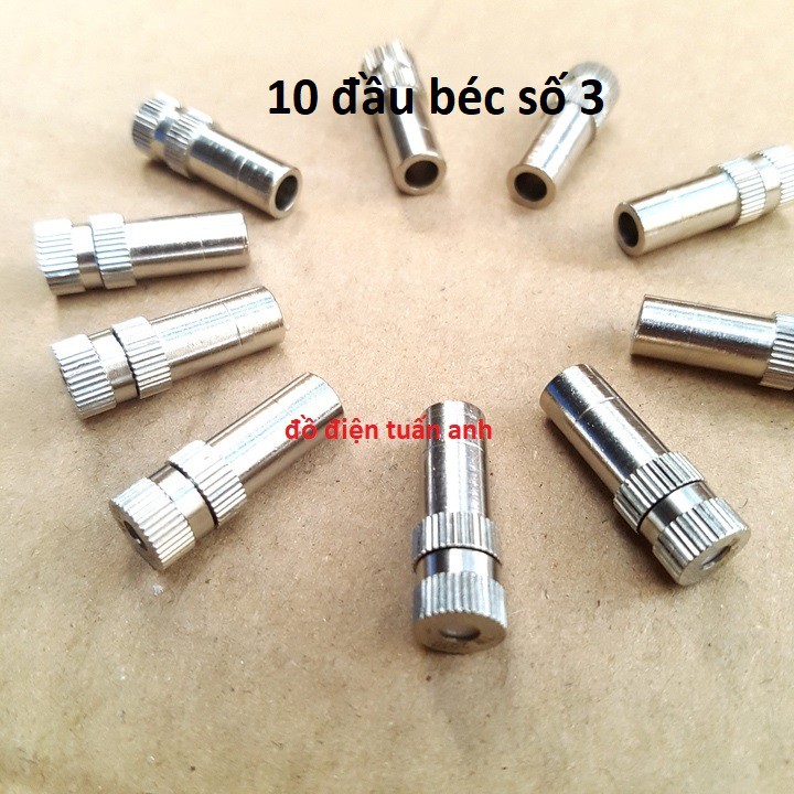 đầu béc phun sương inox số 1-2-3-5-6-8 số lượng 10 CÁI có VIDEO test hàng