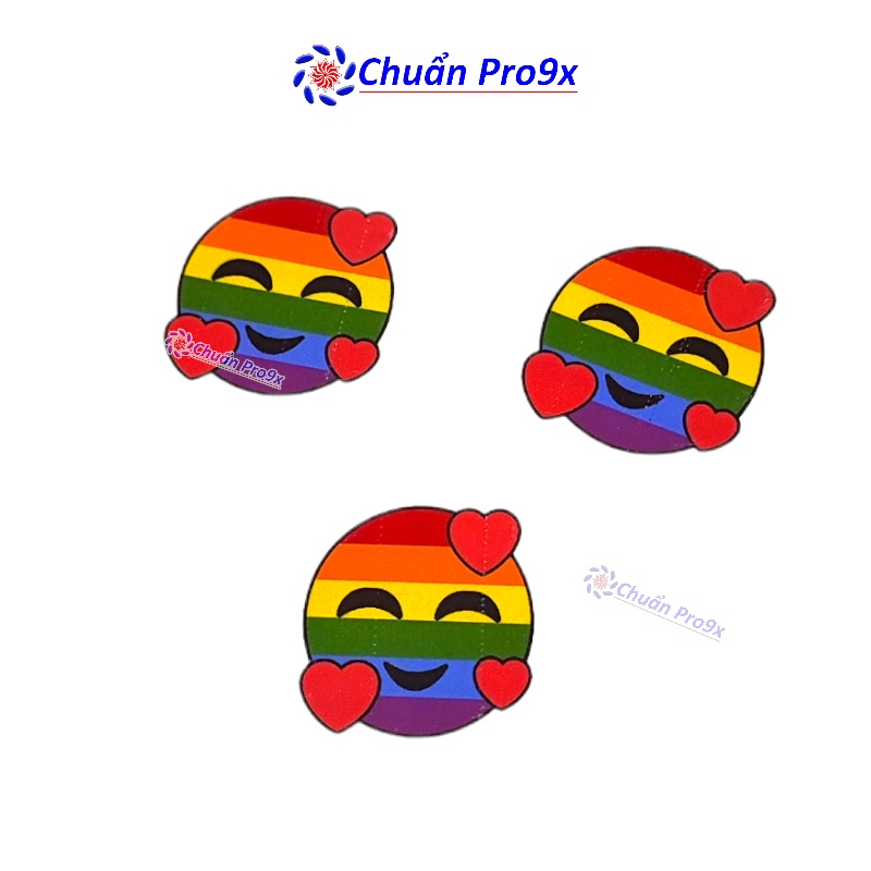 Sticker LGBT cảm xúc lục sắc love JK433