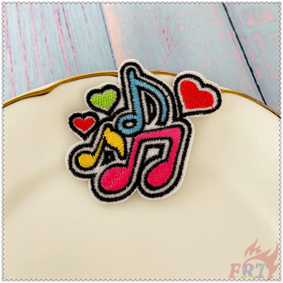 1 Sticker Ủi Thêu Hình Nốt Nhạc I Love Music