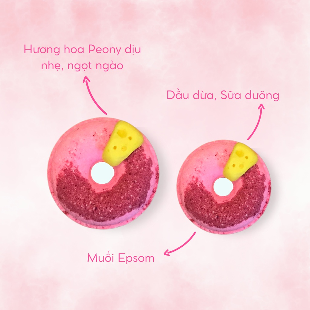 BERRY CHEESE [Labbi] Bath bomb / Viên sủi bồn tắm / Bom tắm