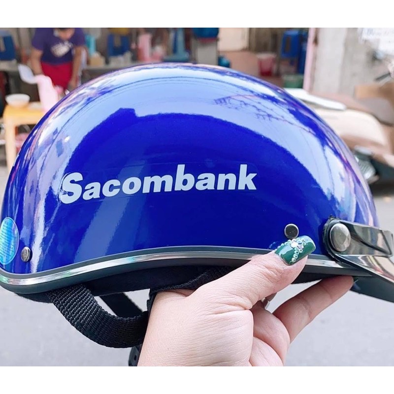 [Hot] Nón Bảo Hiểm SaComBank Mũ Bảo Hiêm