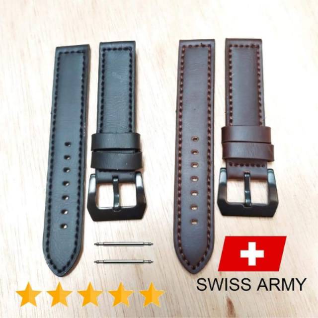 Swiss Army Dây Đeo Đồng Hồ Bằng Da Cao Cấp Phong Cách Quân Đội