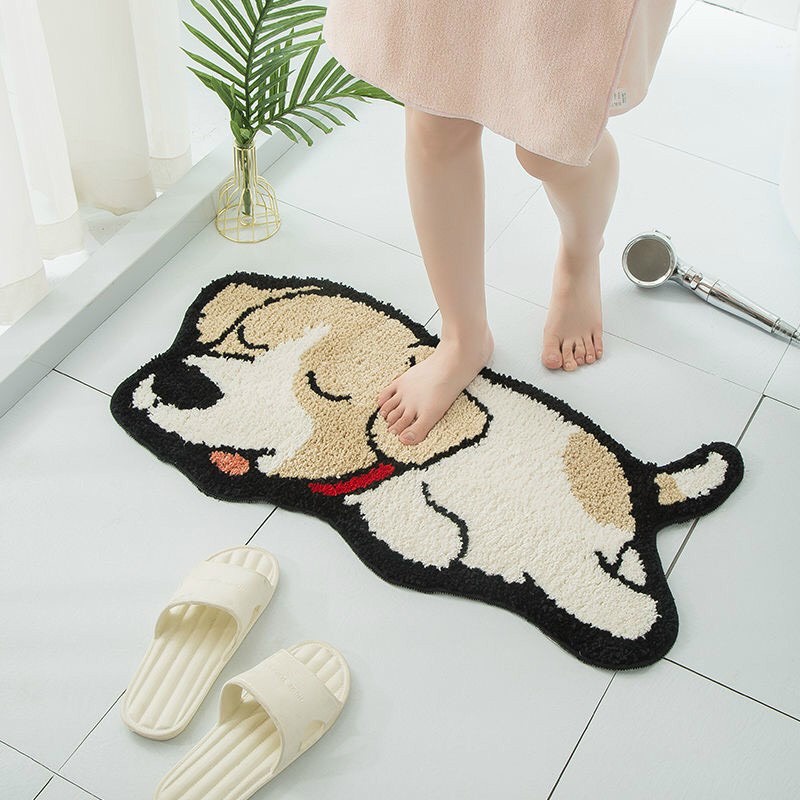 THẢM CHÂN| THẢM CHÂN LÔNG CỪU HÌNH CẮT SIÊU CUTE