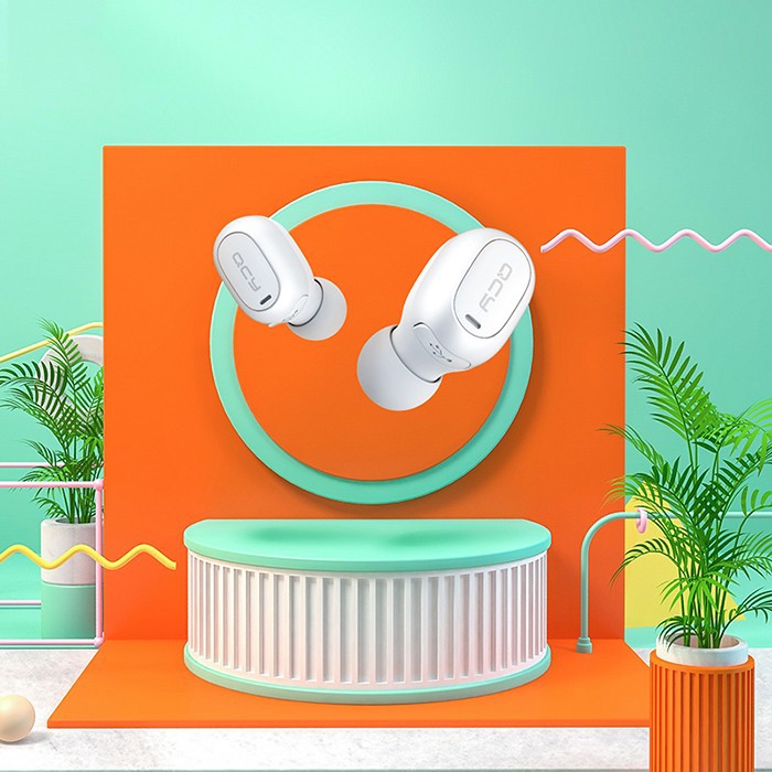 Bộ tai nghe không dây 5.0 Qcy Mini 2 Chuyên Dụng Kèm Phụ Kiện