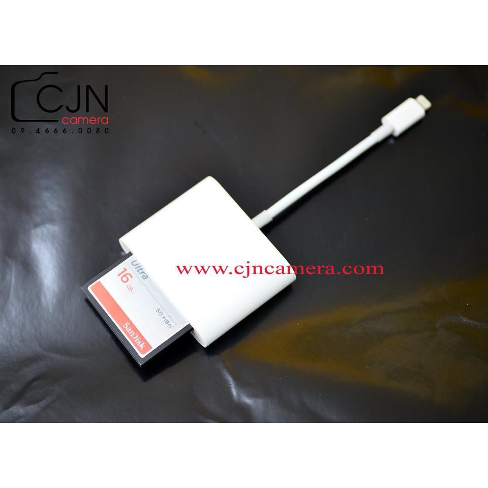 Đầu Đọc Thẻ SD, CF 3in1 Sang Iphone