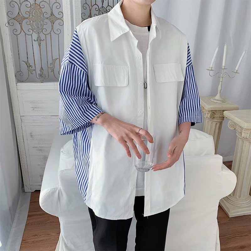 Áo sơ mi tay ngắn thời trang dành cho nam | BigBuy360 - bigbuy360.vn