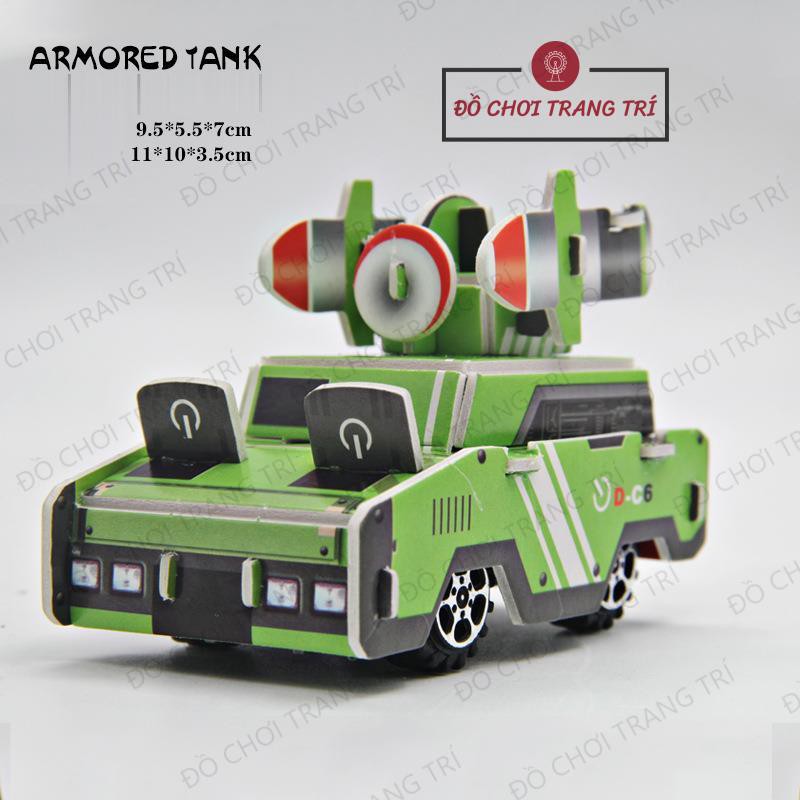 Mô hình 3D giấy tự ráp - Mô hình máy bay, xe tăng chiến đấu