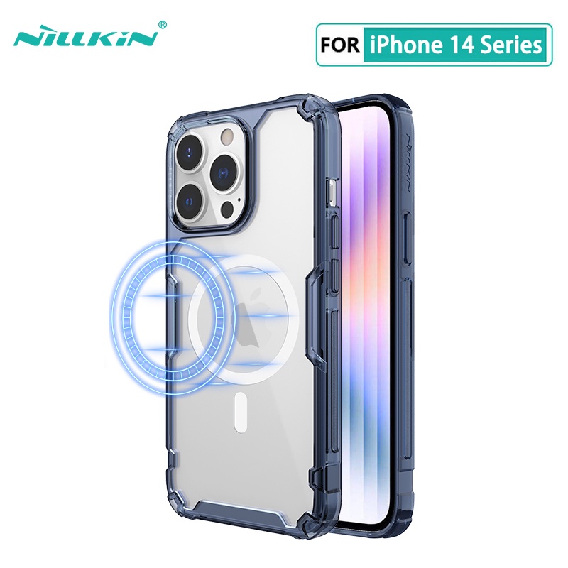 Ốp lưng cho iPhone 14 Plus Nillkin Nature Series Pro mềm TPU Ốp lưng cho iPhone14 Pro Max Vỏ từ tính