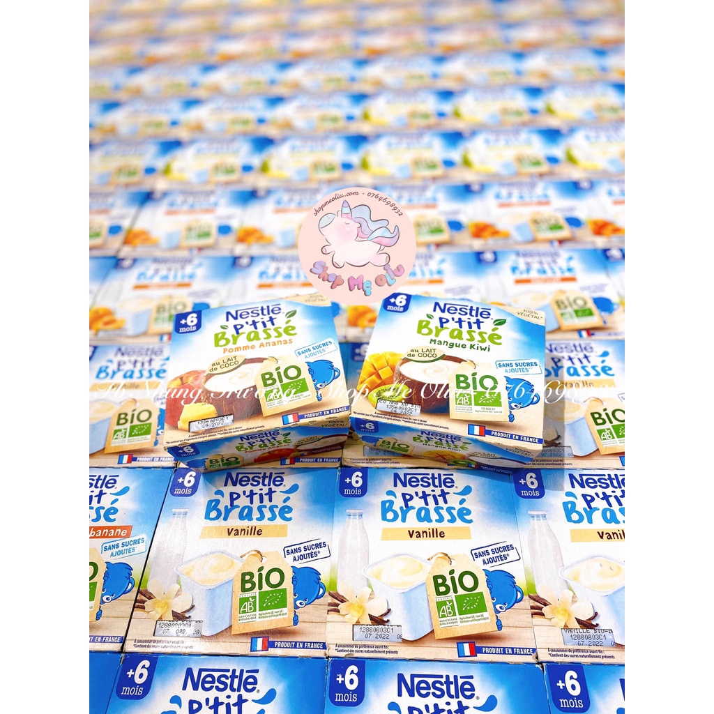 Sữa chua dừa hữu cơ Nestle 100% thực vật cho bé từ 6 tháng tuổi (thích hợp cho bé dị ứng đạm bò)