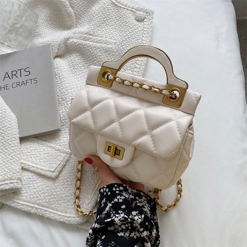 Túi da đeo chéo hình vuông phong cách Hàn Quốc thanh lịch dành cho nữ