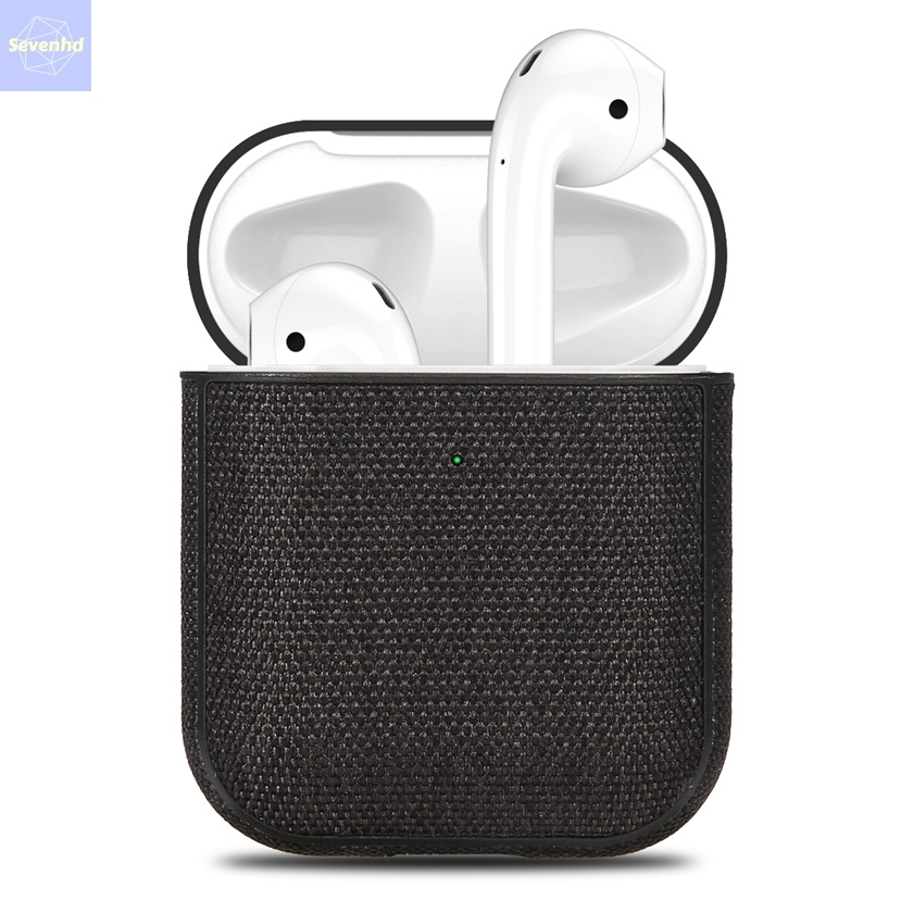 👏Ready Stock🎀 Airpods 1/2 High-end Business Style Cloth Headphone Cases for Apple Series 1 2 Protection Bluetooth Headset Cover