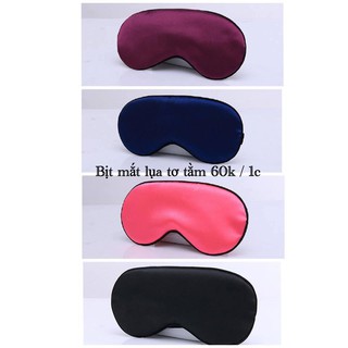 Bịt Mắt Vải Tơ Tằm Cao Cấp Mềm Êm, Kín Sáng