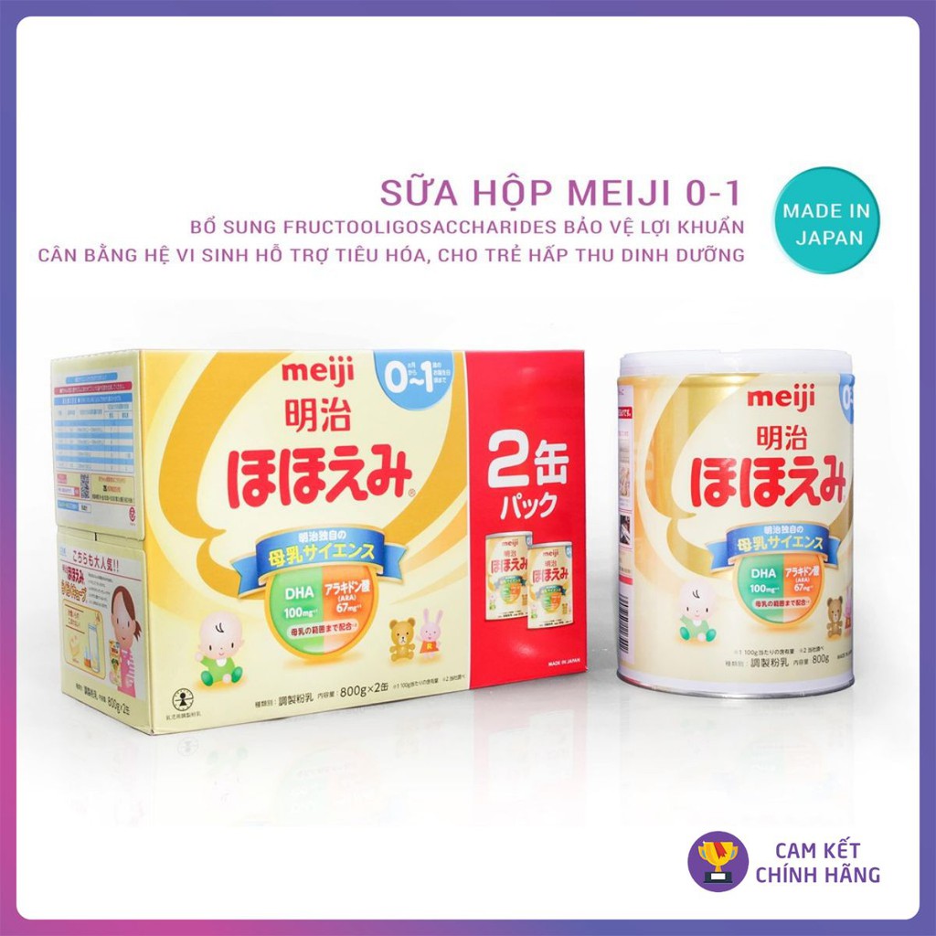 [SET 2] SỮA MEIJI NỘI ĐỊA NHẬT BẢN 800g