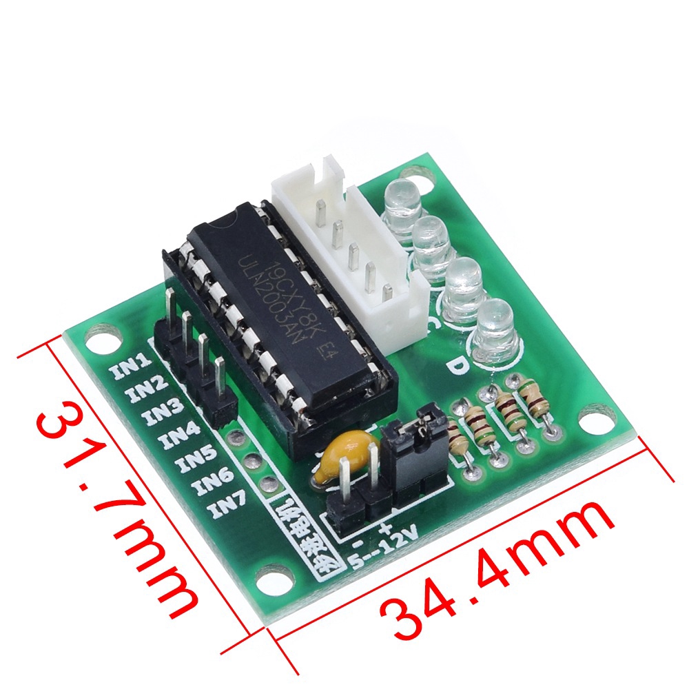 Động cơ bước 4 pha 28BYJ-48-5V kèm bảng điều khiển ULN2003 cho Arduino