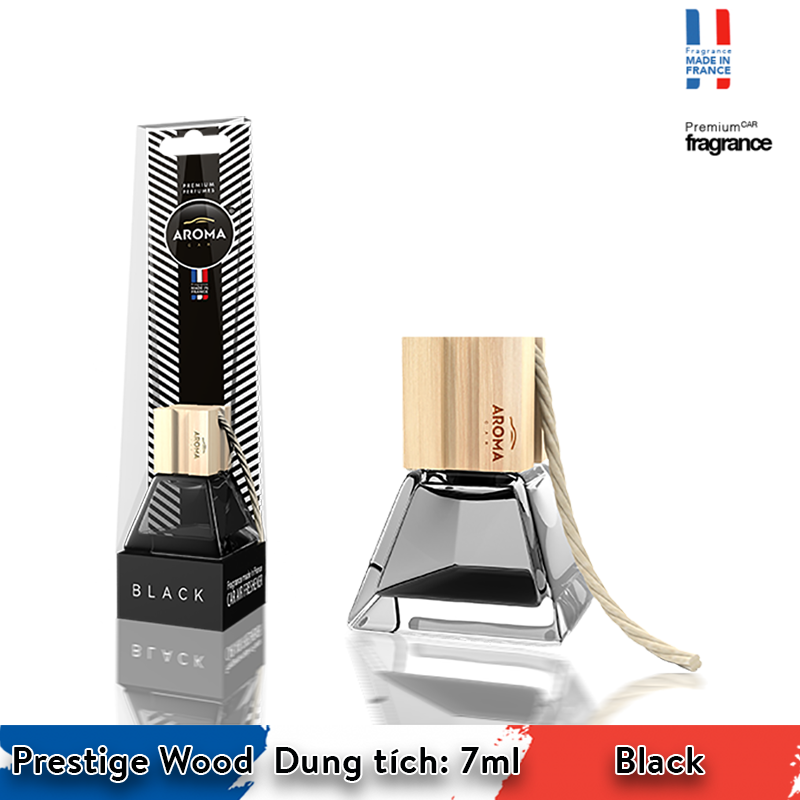 Tinh Dầu Khử Mùi Xe Hơi  Aroma Car Prestige Wood 7ml treo xe ô tô, văn phòng, nhà ở - Nhập khẩu Pháp, nhiều mùi.