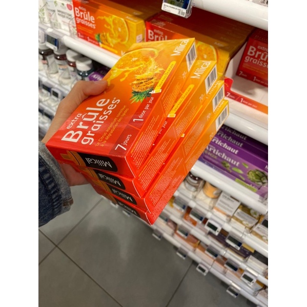 Detox Milical Extra Brule Graisses 7 ống  vị cam dứa siêu ngon