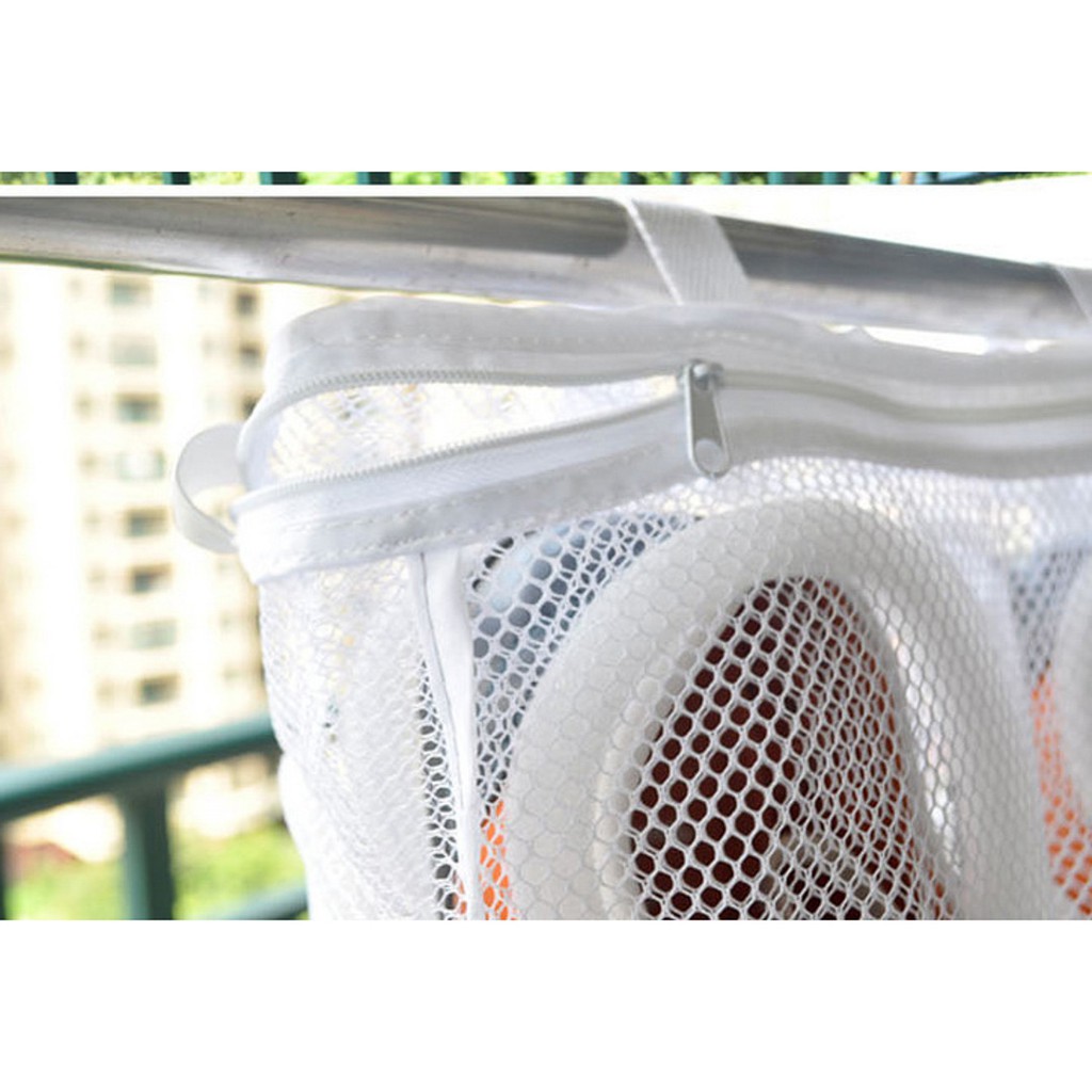 Túi giặt giày đồ lót quần áo dây kéo túi lưới giặt đồ có đệm chống sốc thông minh
