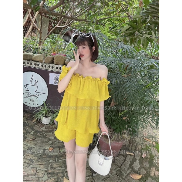 SET XẾP LY 2 DÂY BÈO RỚT VAI FREESIZE