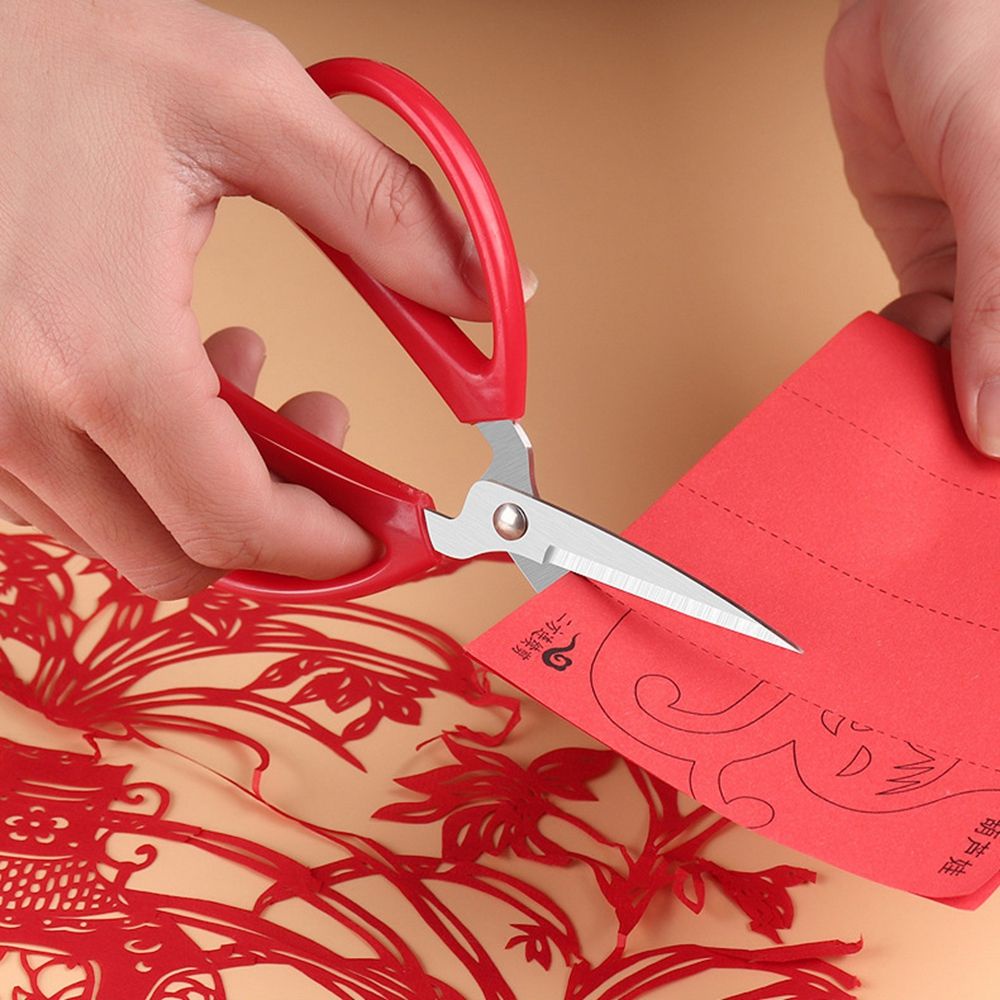 Kéo cắt vải bằng thép không gỉ cỡ lớn 2 màu tuỳ chọn chuyên dụng cho thợ may