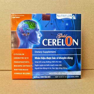 Cerelon Gold bổ não , tăng cường trí nhớ Hộp 100 viên