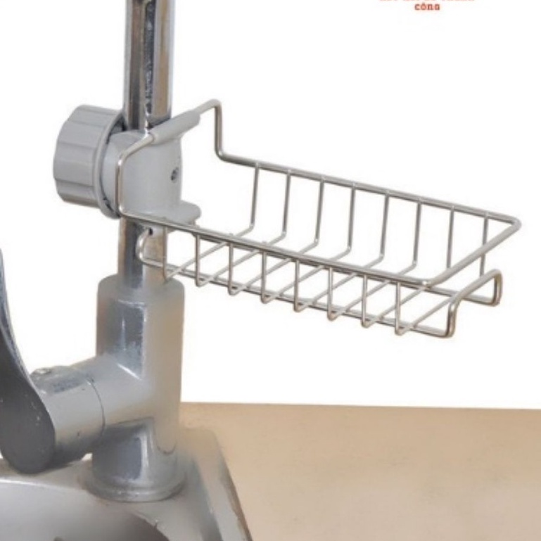 Giá Treo Vòi Đựng Đồ INOX Để Đồ Giẻ Rửa Chén Bát, Kệ khay inox gắn vòi để miếng rửa bát chén đa năng/ giá treo vòi inox