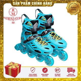 [FREESHIP+Tặng Kèm Bảo Hộ] Giày patin trẻ em cao cấp COUGAR MZS 313 QS 8 bánh cao su tự phát sáng, điều chỉnh kích thước