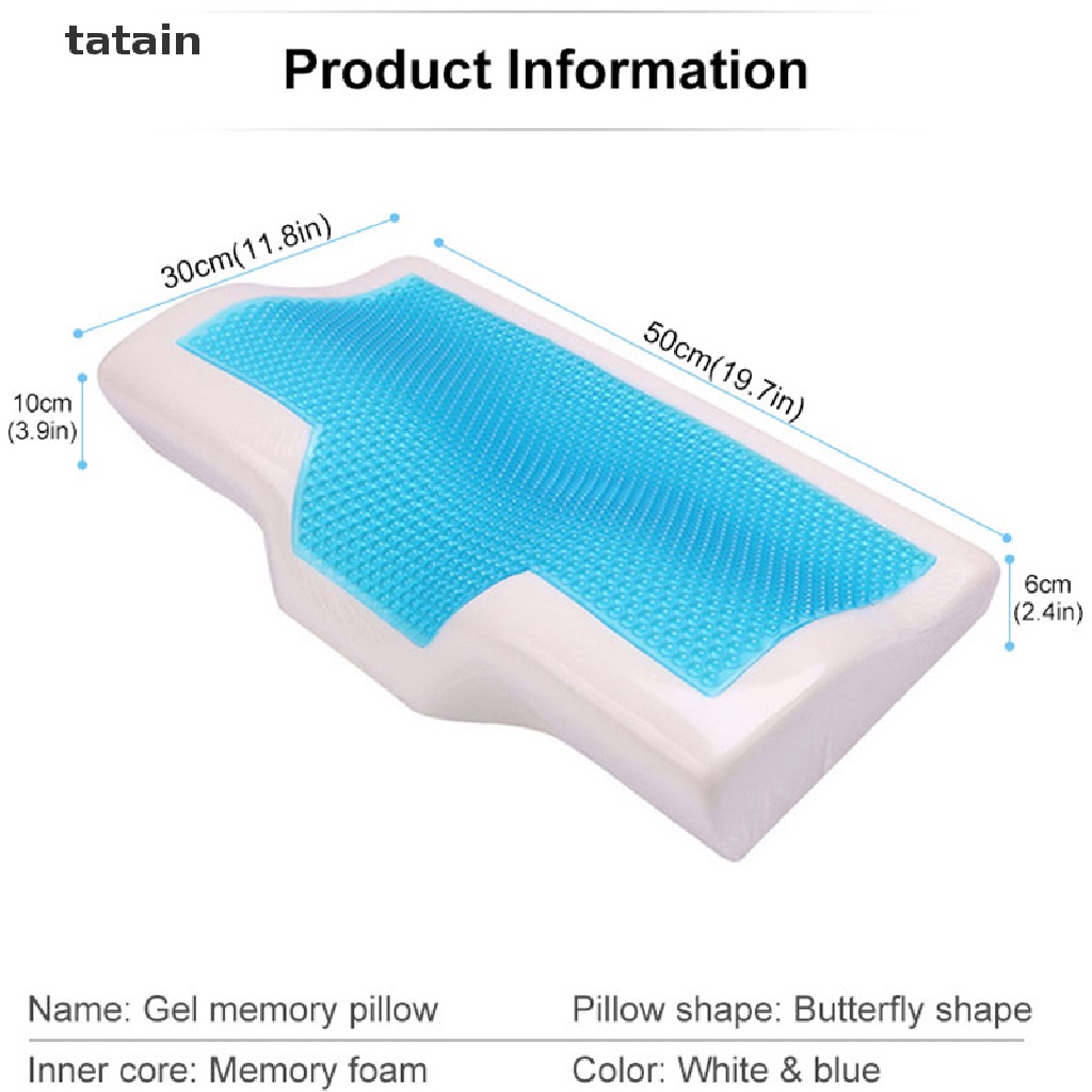 [TAT] Butterfly Memory Foam Gel Pillow  Orthopedic Pillows Comfort For Home Beddings CVX